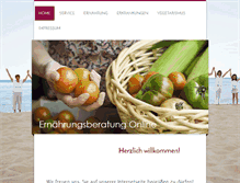 Tablet Screenshot of ernaehrungsberatungonline.com